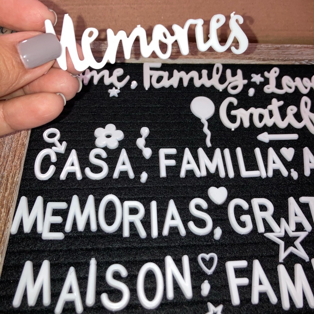 Family Letter Board